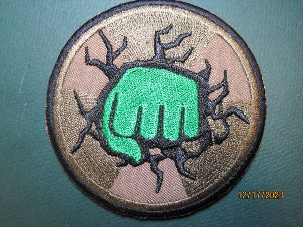 HULK LOGO MORALE PATCH HOOK BACK