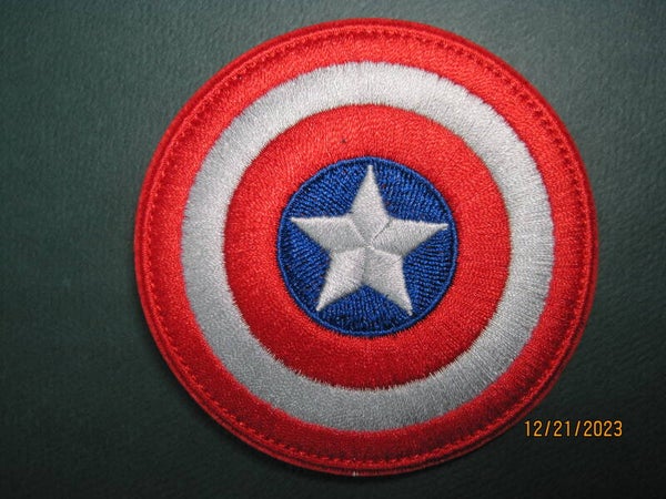 CAPTAIN AMERICA SUPERHERO PATCH HOOK BACK