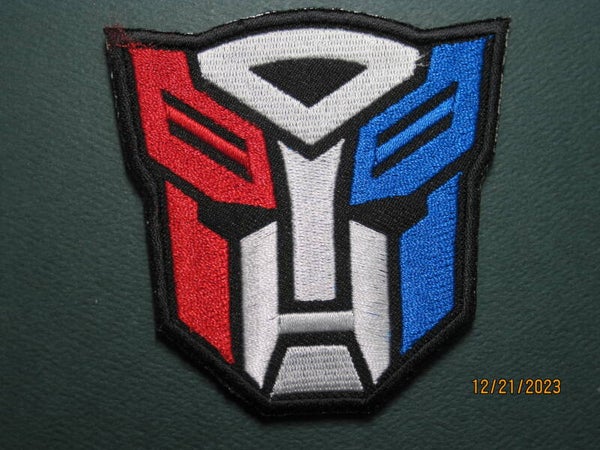 TRANSFORMER SUPERHERO PATCH (RED WHT BLU) HOOK BACK