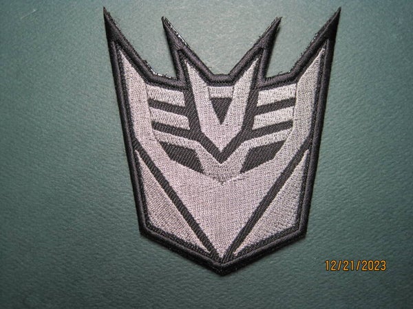 TRANSFORMER SUPERHERO PATCH (GREY) HOOK BACK