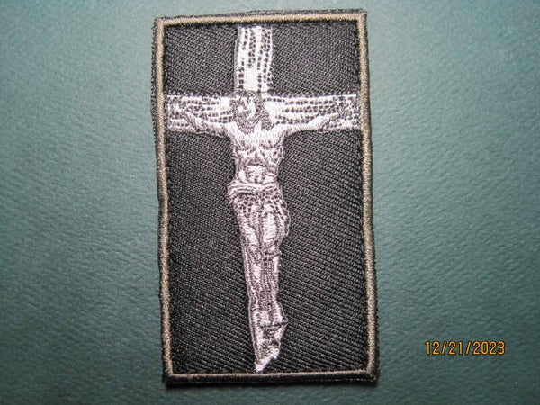 JESUS CRUCIFIX PATCH HOOK BACK