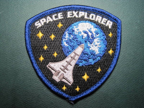 NASA SPACE EXPLORER PATCH HOOK BACK