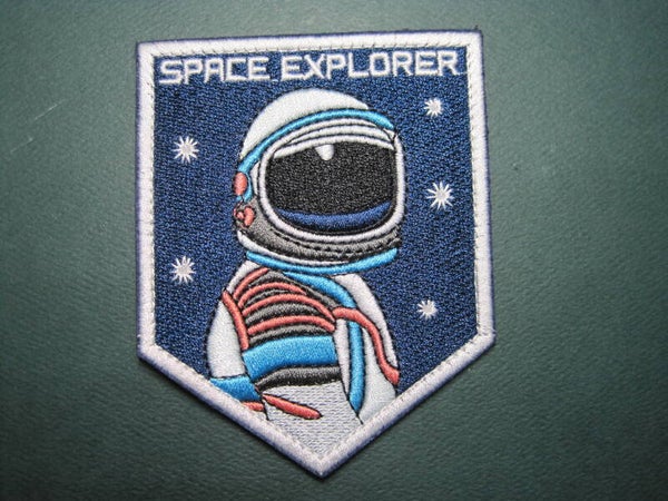 NASA SPACE EXPLORER ASTRONAUT PATCH HOOK BACK