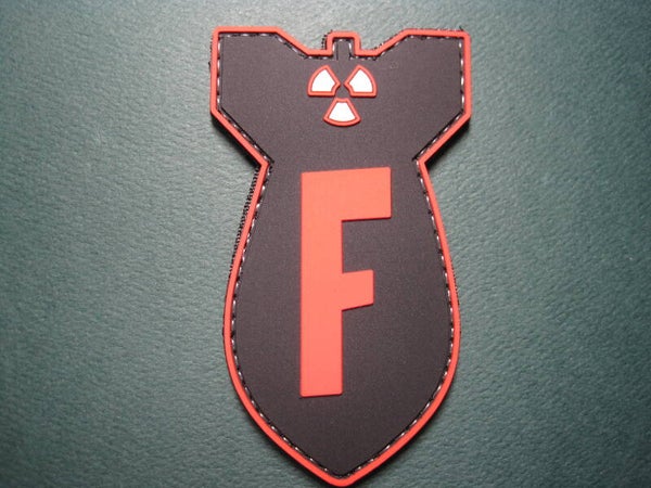 "F" BOMB MORALE PATCH PVC HOOK BACK