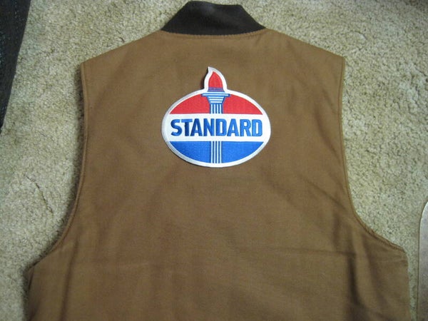 STANDARD GASOLINE PATCH LARGE BACK SIZE IRON ON / SEW ON