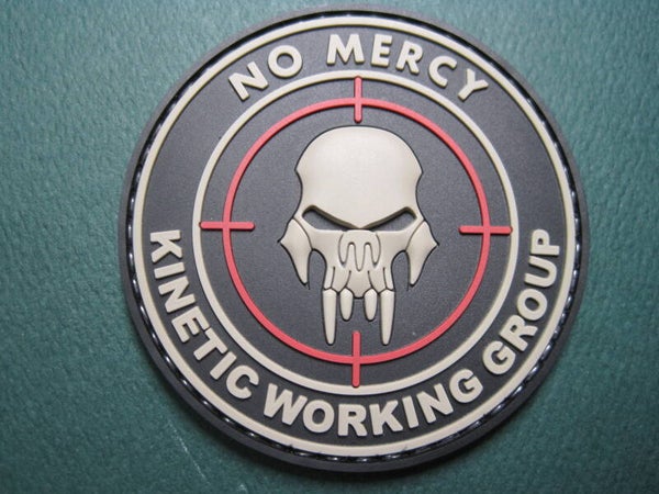 NO MERCY - KENITIC WORKING GROUP MORALE PATCH PVC HOOK BACK