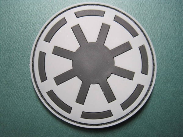 STAR WARS GALACTIC EMPIRE PATCH PVC RUBBER HOOK BACK