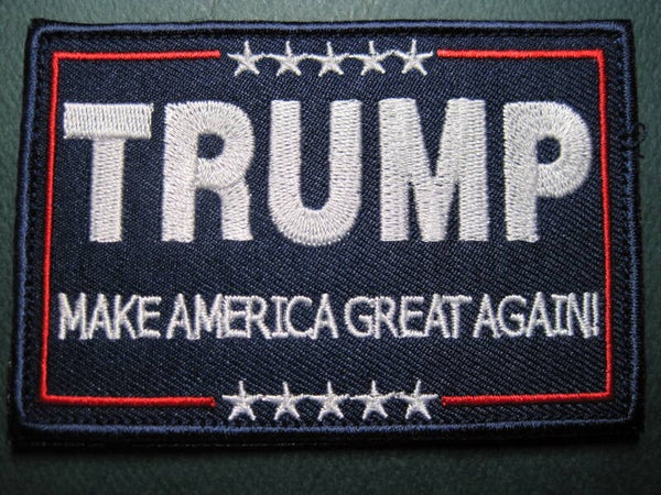 TRUMP 'MAKE AMERICIA GREAT AGAIN" PATCH HOOK BACK