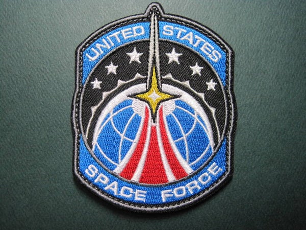 UNITED STATES SPACE FORCE PATCH EMBROIDERY HOOK BACK
