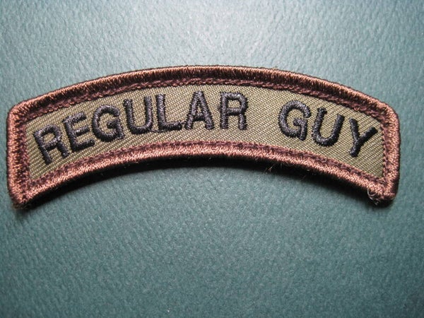 "REGULAR GUY" HAT ROCKER MORALE PATCH HOOK BACK