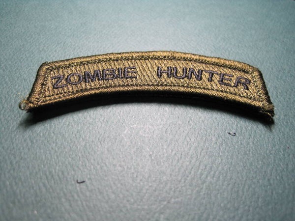 ZOMBIE HUNTER HAT ROCKER MORALE PATCH HOOK BACK