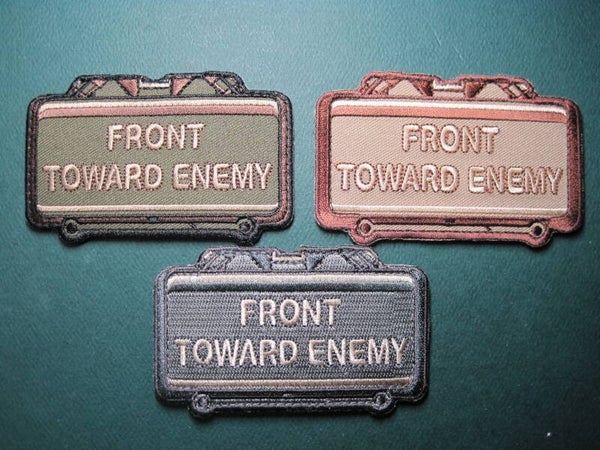 M-18 CLAYMORE MINE MORALE PATCH COLOR CHOICE HOOK BACK