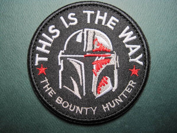 BOUNTY HUNTER "THIS IS THE WAY" MORALE PATCH HOOK BACK