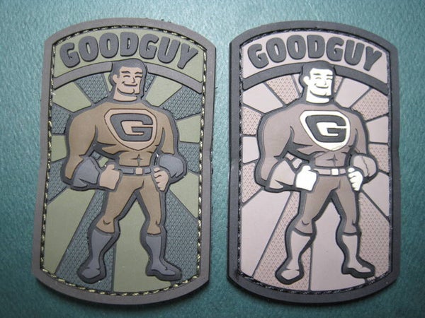 "GOOD GUY" MORALE PATCH COLOR CHOICE PVC W/ HOOK BACK
