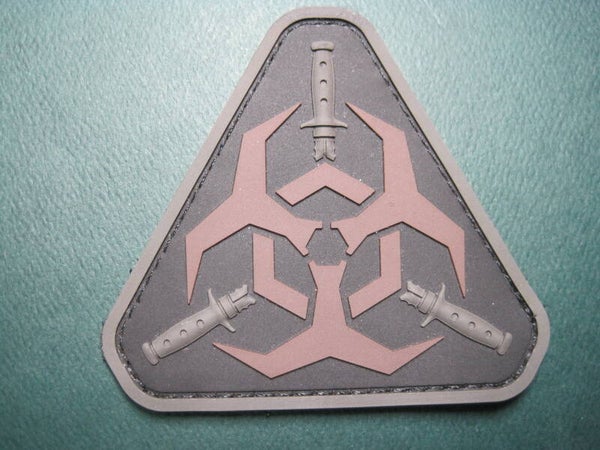 ZOMBIE OUTBREAK RESPONSE TEAM DARK OPS PVC W/ HOOK BACK