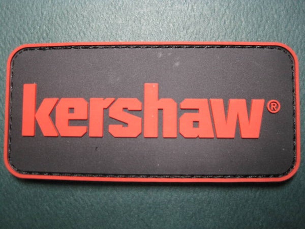KERSHAW KNIVES PVC RUBBER PATCH W/ HOOK BACK