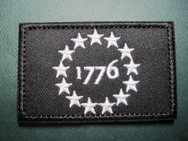 1776 COLONY FLAG PATCH WITH HOOK BACK