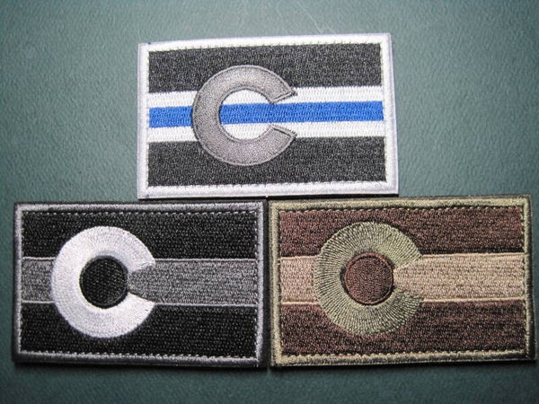 COLORADO FLAG PATCH COLOR CHOICE W/ HOOK BACK