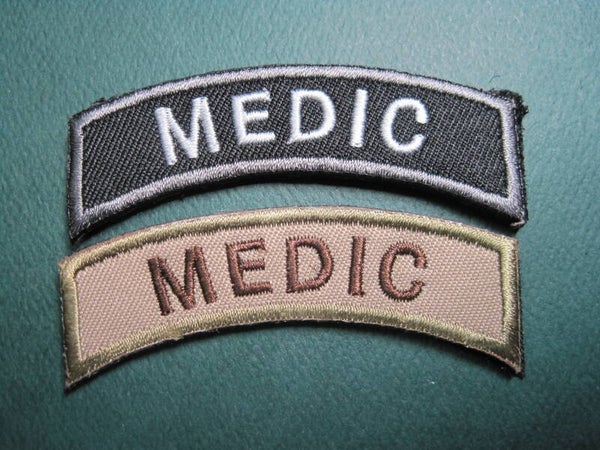MEDIC HAT ROCKER PATCH COLOR CHOICE HOOK BACK