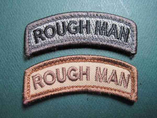 "ROUGH MAN" HAT ROCKER PATCH COLOR CHOICE HOOK BACK