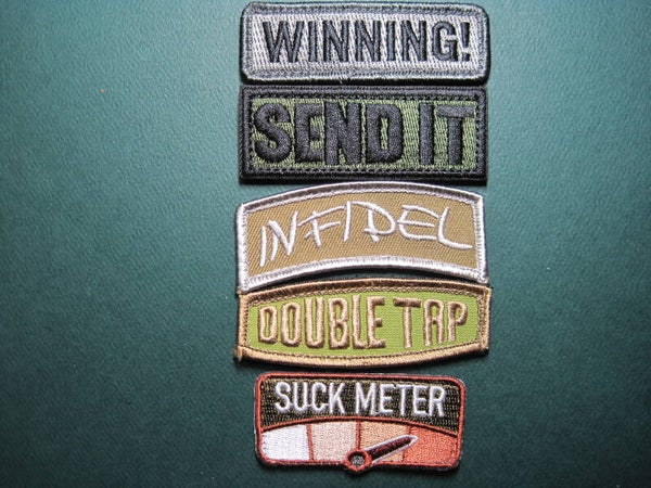 ASSORTED HAT / UNIFORM TAB PATCH (CHOICE) HOOK BACK