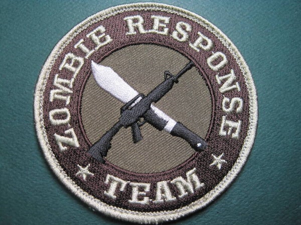 ZOMBIE RESPONSE TEAM MORALE PATCH CIRCLE HOOK BACK