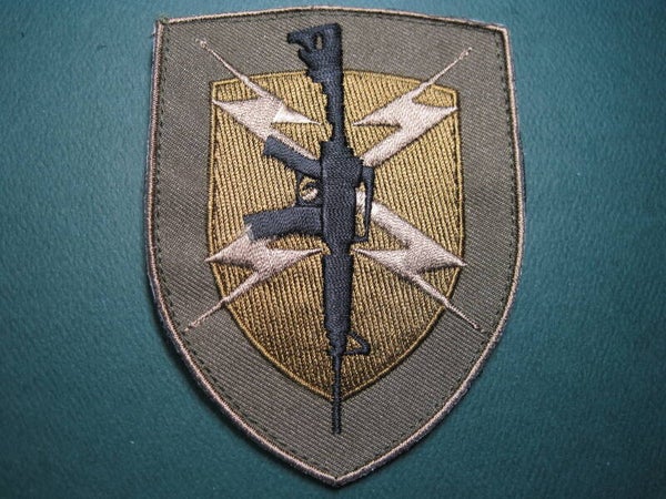 RIFLE COMPANY MORALE PATCH SHOULDER SIZE HOOK BACK