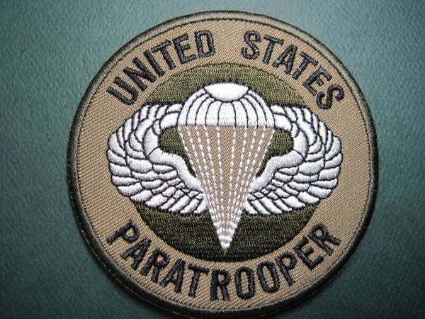 U.S. PARATROOPER PATCH EMBROIDERY HOOK BACK