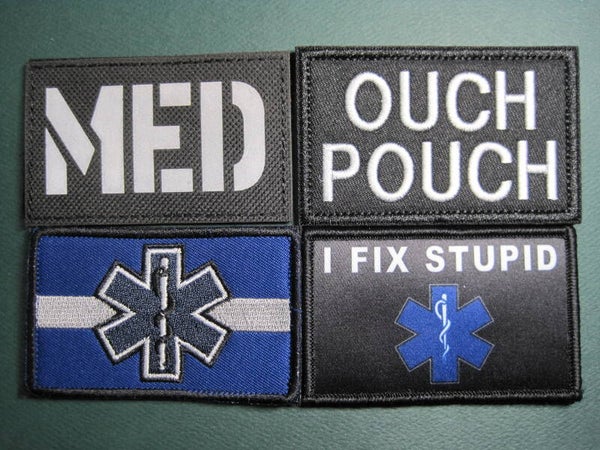 MEDICAL BAG PATCHES, TITLE CHOICE, EMBROIDERY, IRON ON