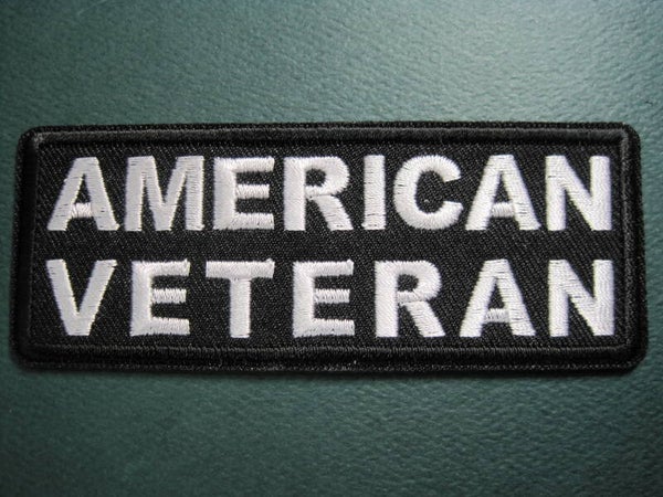 MILITARY "AMERICAN VETERAN PATCH, IRON ON