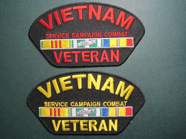 VIETNAM VETERAN CAMPAING SERVICE RIBBONS PATCH COLOR CHOICE IRON ON