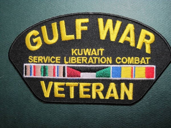 MILITARY GULF WAR CAMPAING SERVICE RIBBON PATCH IRON ON