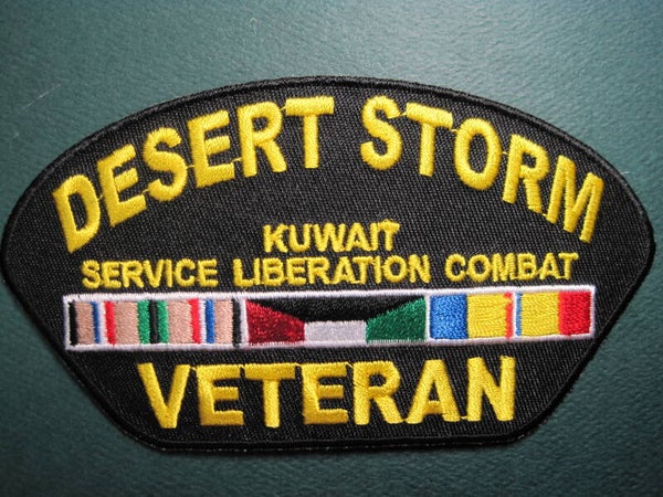 MILITARY DESERT STORM CAMPAING SERVICE RIBBON PATCH IRON ON