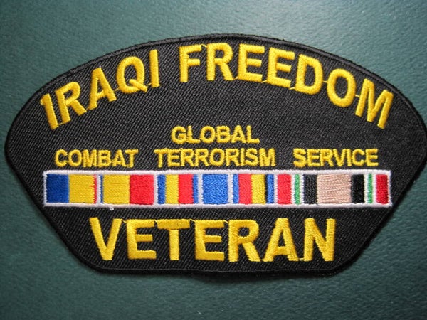 MILITARY IRAQI FREEDOM CAMPAING SERVICE RIBBON PATCH IRON ON