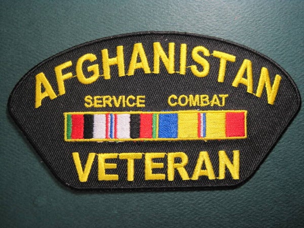 MILITARY AFGHANISTAN CAMPAING SERVICE RIBBON PATCH IRON ON