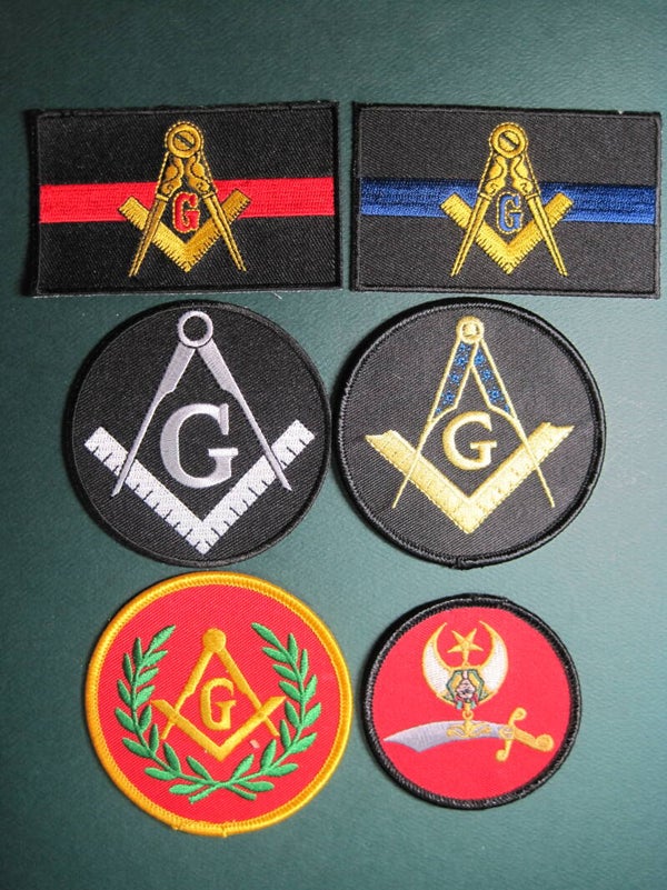 MASONIC PATHES ASSORTED, YOUR CHOICE, LOOK! IRON ON