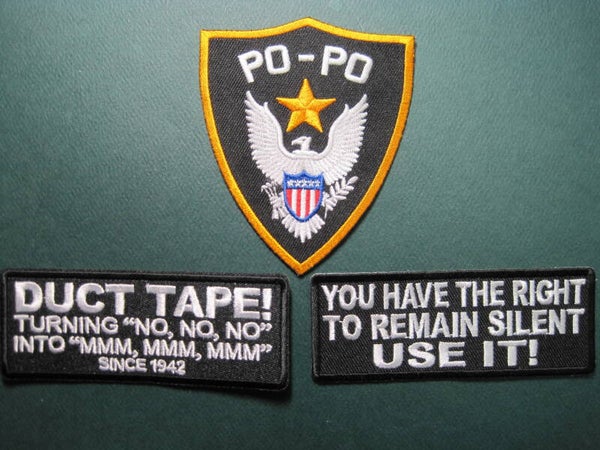 POLICE PO-PO PATCHES, ASSORTED, YOUR CHOICE, LOOK! IRON ON