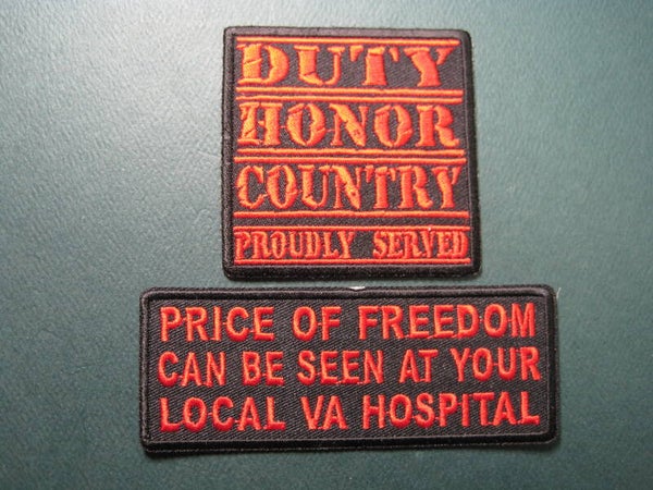 VETERAN PATCHES, ASSORTED, YOUR CHOICE, LOOK! IRON ON