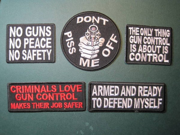 GUN RIGHTS ASSORTED PATCHES! YOUR CHOICE! LOOK! IRON ON