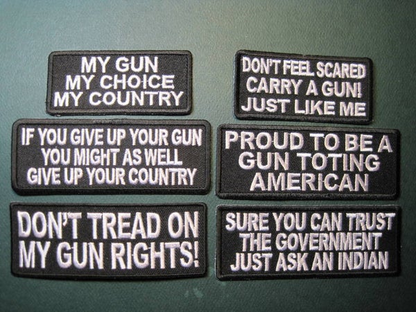 GUN RIGHTS #2 ASSORTED PATCHES! YOUR CHOICE! LOOK! IRON ON