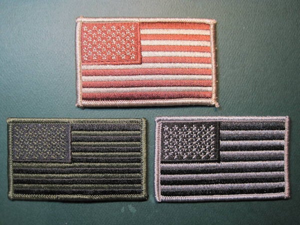 U.S. FLAG PATCH, REG, ASSORTED, YOUR CHOICE, LOOK! SEW ON