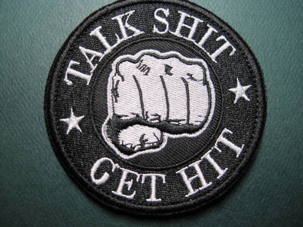 TALK SHIT - GET HIT MORALE PATCH, HOOK BACK