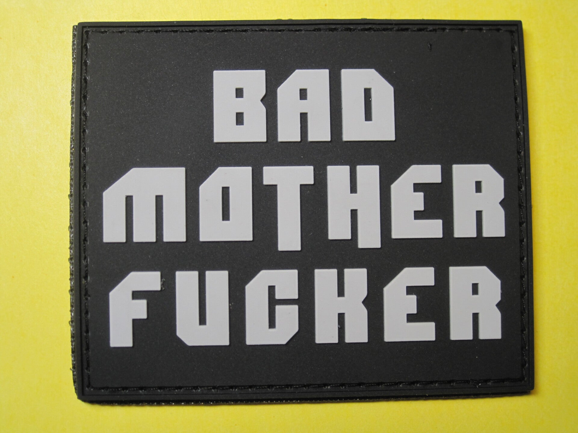 BAD MOTHER FUCKER (PULP FICTION MOVIE) PVC WITH HOOK BACK