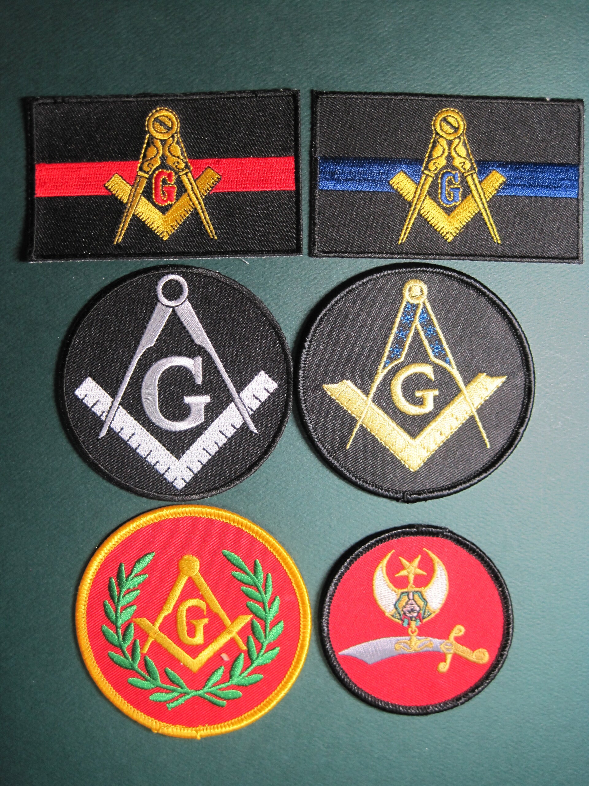 MASONIC PATHES ASSORTED, YOUR CHOICE, LOOK! IRON ON