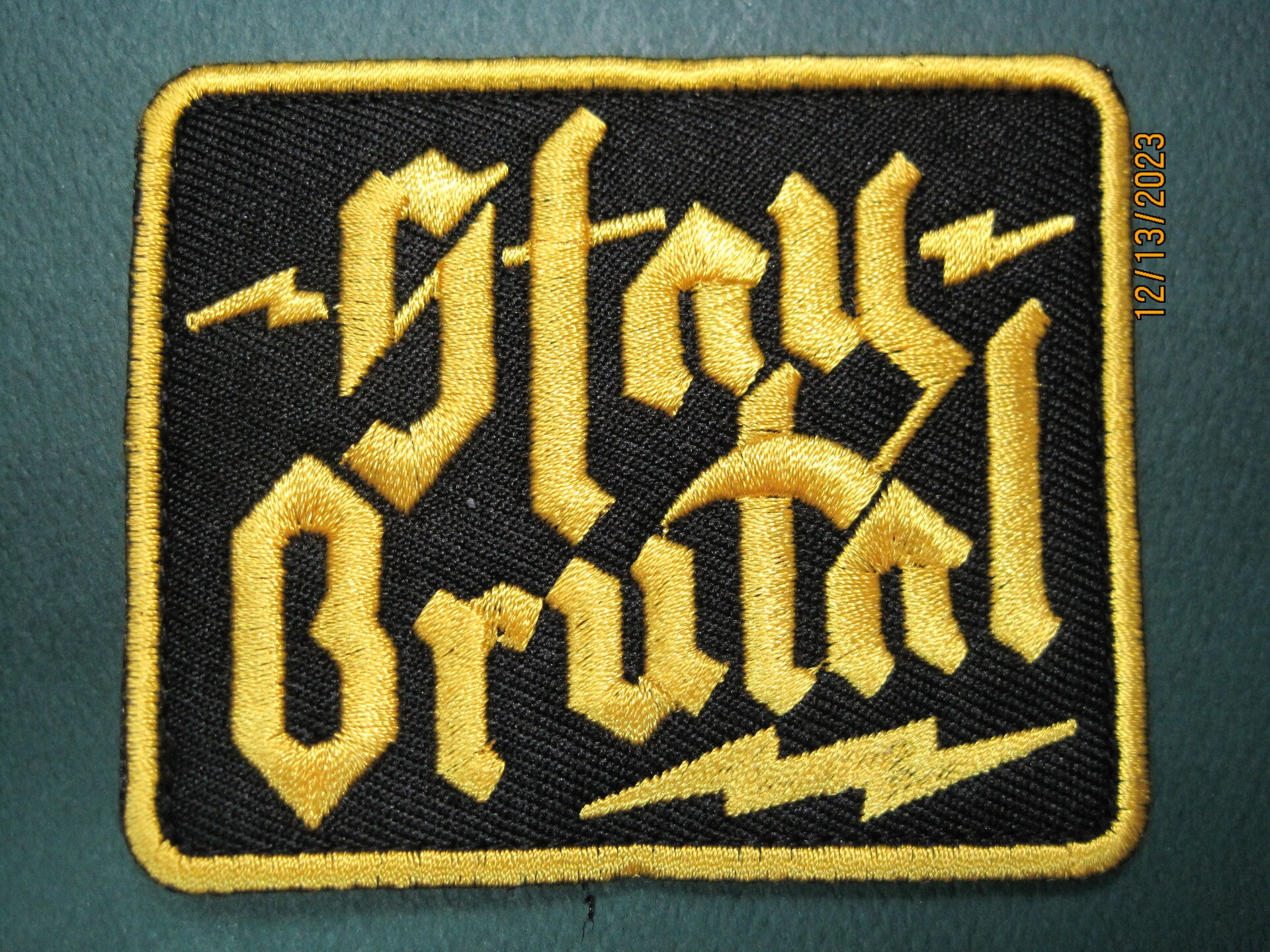 STAY BRUTAL MORALE PATCH HOOK BACK