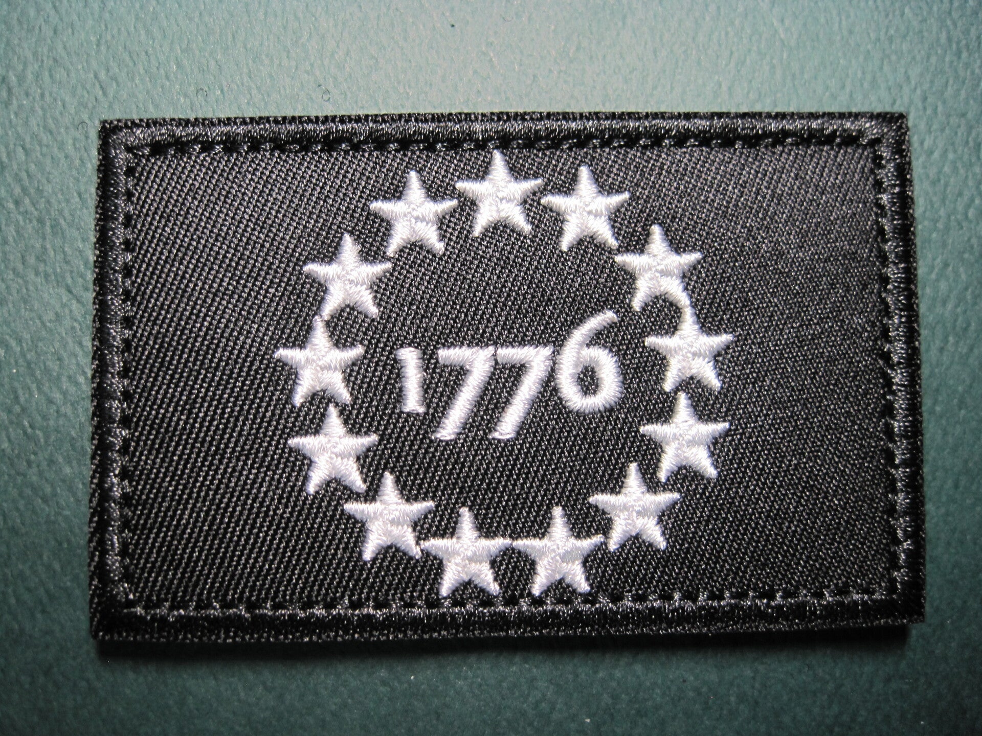 1776 COLONY FLAG PATCH WITH HOOK BACK