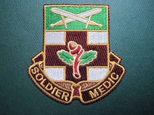 ARMY "SOLDIER MEDIC" PATCH, EMBROIDERY, SEW ON