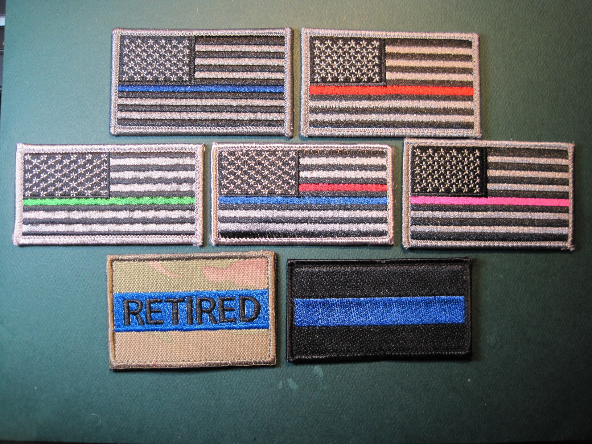 U.S. SERVICE FLAG PATCH, REG, ASSORTED, YOUR CHOICE, LOOK! HOOK BACK