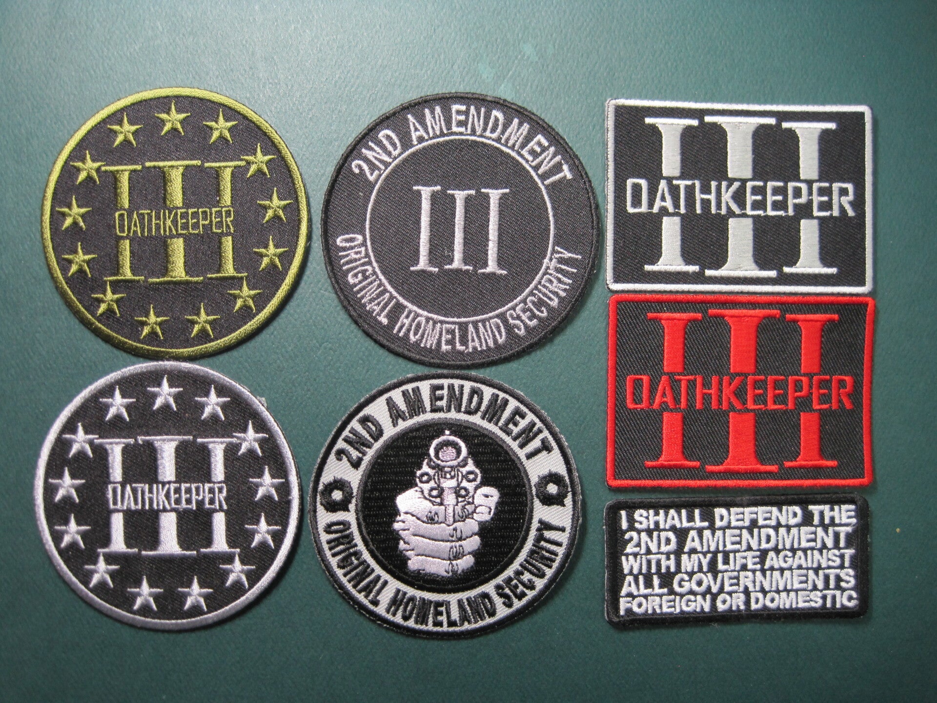 THREE PRECENTER PATCHES, ASSORTED, YOUR CHOICE, LOOK! IRON ON