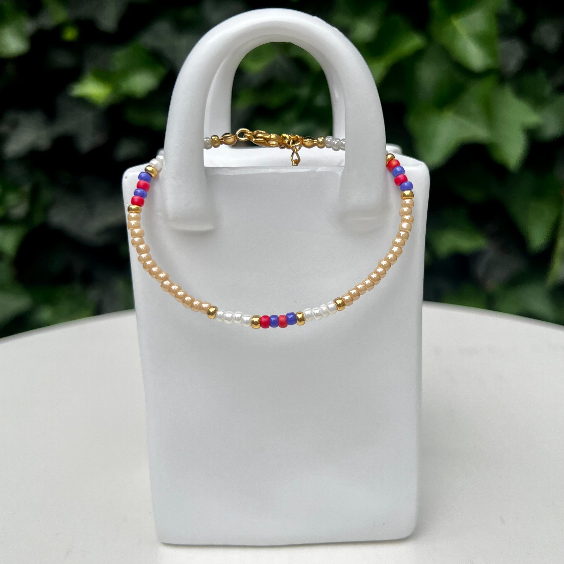 armbanden - zomercollectie/beige en multi